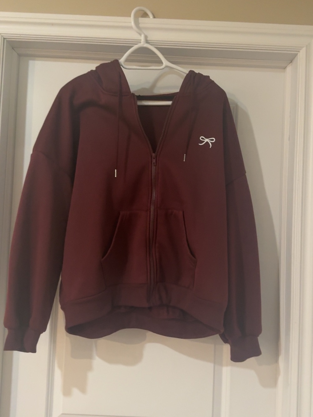 BARELY USED SHEIN INAWLY Women’s Burgundy Hooded Sweatshirt - US 12 XL
